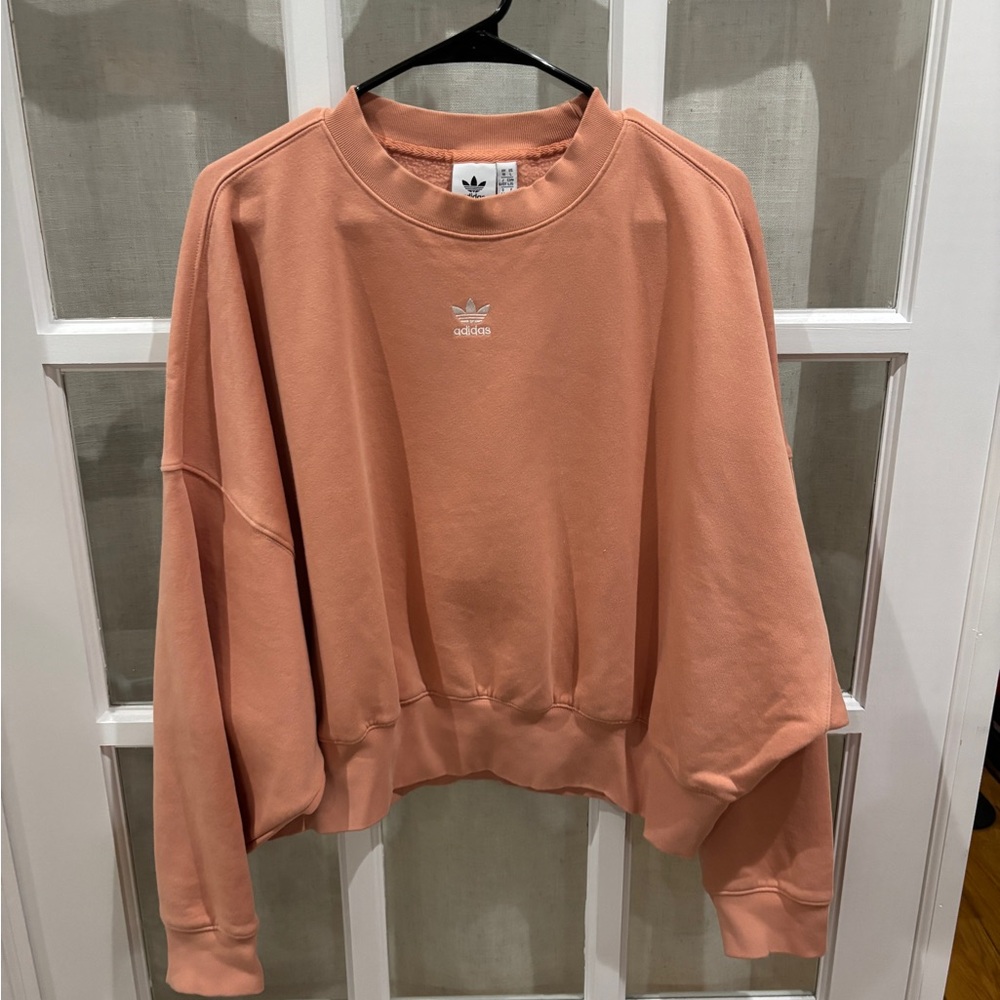 adidas Peach-Orange Crewneck Sweatshirt